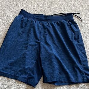 Mens lululemon shorts. ZIP pocket Drawstring. Navy. Size large. Great condition
